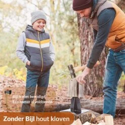 Miseru Houtklover – Geen Bijl Nodig – No Axe - Houtsplijter – Houtkliever – HANDMADE In Holland - Houtklover Voor Aanmaakhout – Metaal -Tuinartikelen Winkel 1200x1200 294