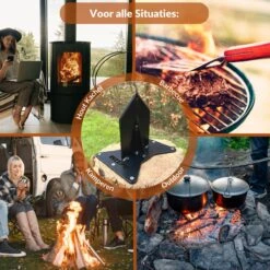 Miseru Houtklover – Geen Bijl Nodig – No Axe - Houtsplijter – Houtkliever – HANDMADE In Holland - Houtklover Voor Aanmaakhout – Metaal -Tuinartikelen Winkel 1200x1200 295