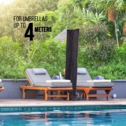 MaxxGarden Parasolhoes - Afdekhoes Voor Zweefparasol - Beschermhoes - 200-400 Cm - Met Rits En Trekkoord - Zwart -Tuinartikelen Winkel 1200x1200 59