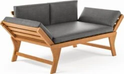 Loungebank Tuin FSC Antraciet – Makkelijk Verstelbaar Lounge Bank Balkon – Tuinbank Lounge Hardhout FSC – Perfecthomeshop -Tuinartikelen Winkel 1200x720