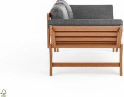 Loungebank Tuin FSC Antraciet – Makkelijk Verstelbaar Lounge Bank Balkon – Tuinbank Lounge Hardhout FSC – Perfecthomeshop -Tuinartikelen Winkel 1200x942