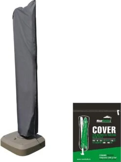 MaxxGarden Parasolhoes - Afdekhoes Voor Zweefparasol - Beschermhoes - 200-400 Cm - Met Rits En Trekkoord - Zwart -Tuinartikelen Winkel 896x1200